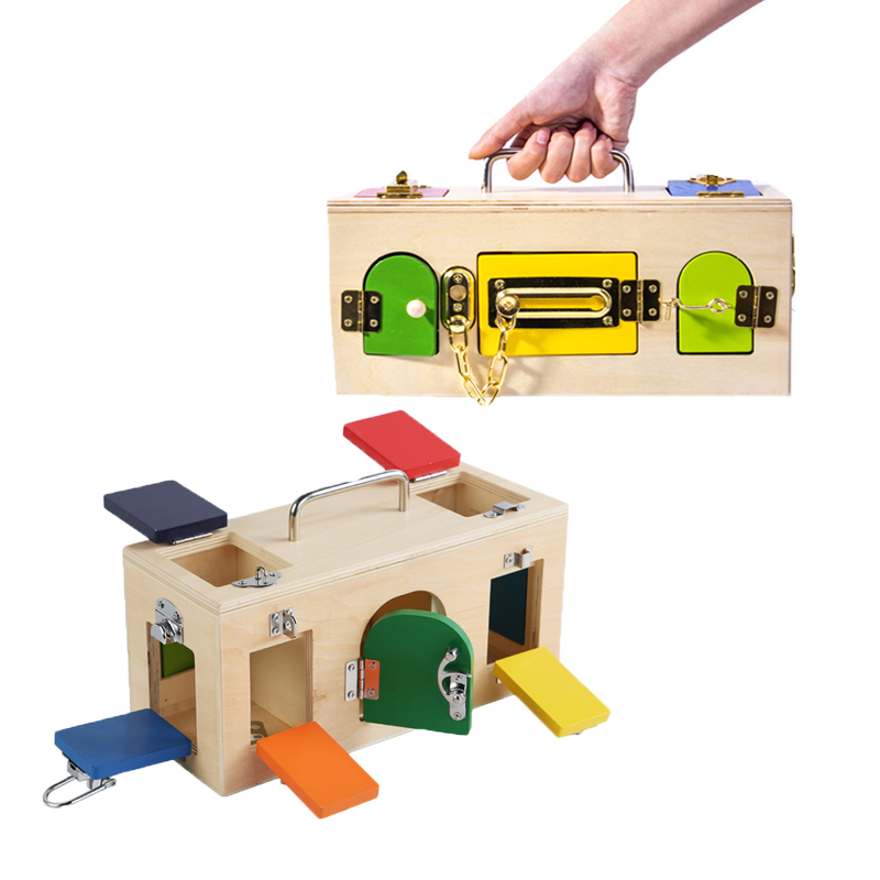 Montessori Lock Box Toy Wooden - Board Game China review and price
