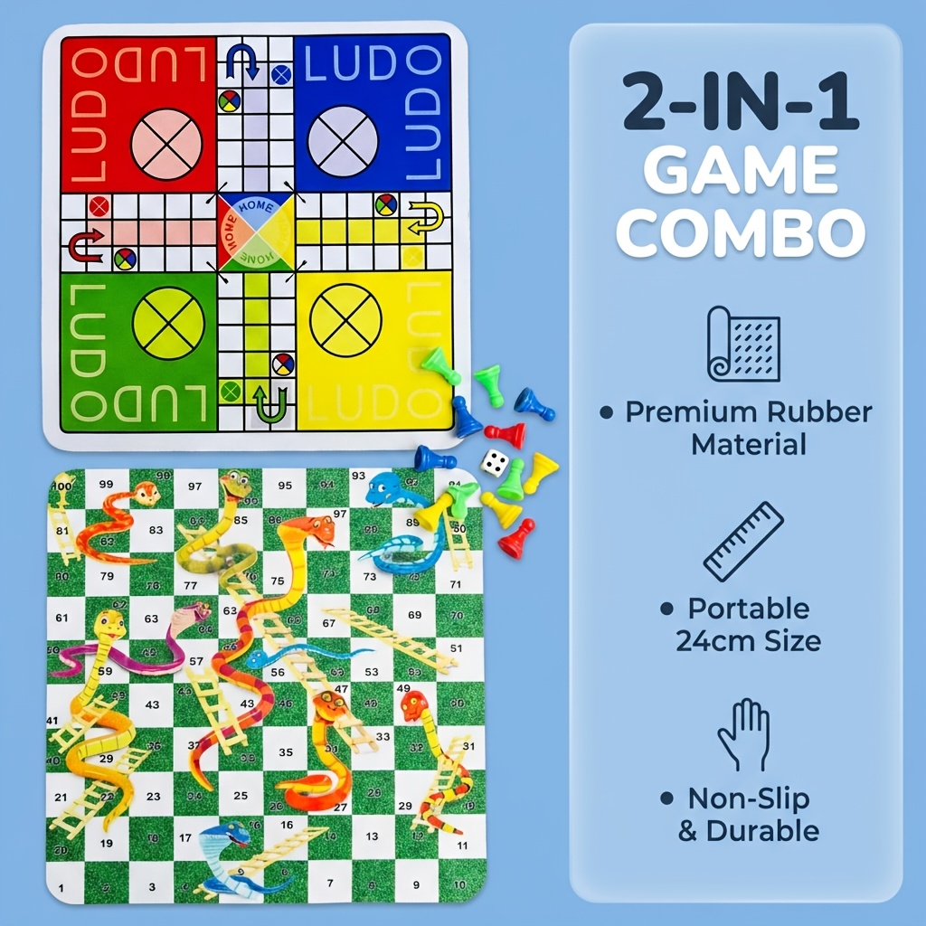 2 in 1  Ludo and Snake and Lad - Board Game Ludo review and price
