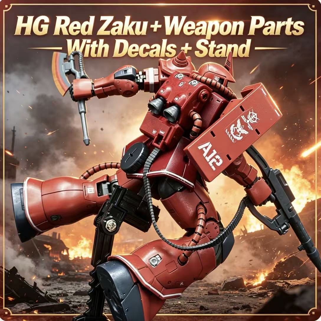 024HG Char's Custom Old Type R - Bandai Model Gundam Hg review and price